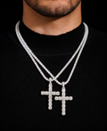 Diamond Tennis Chain - 14k White Gold - pendant included